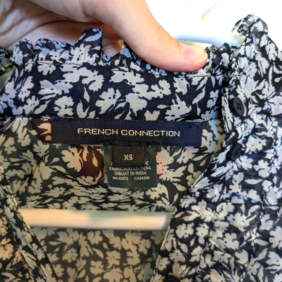 FRENCH CONNECTION Elvire Lawn Ruffle Sleeve Blouse - Picture 5 of 6